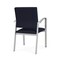 Lesro Newport Guest Chair Metal Frame, Silver, OH Navy Upholstery NP1101 - alternate 3